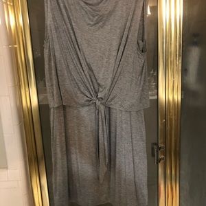 Three dot grey dress